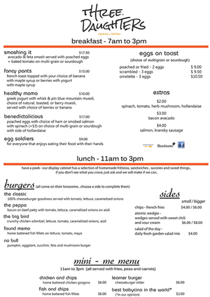 Menu Design by NewmieNetDesigns