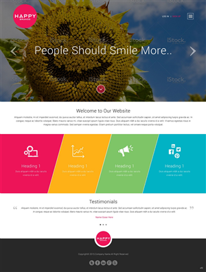 Diseño Wordpress por pb para Happy Brands | Diseño: #6248501