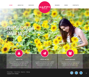 Diseño Wordpress por pb para Happy Brands | Diseño: #6248512