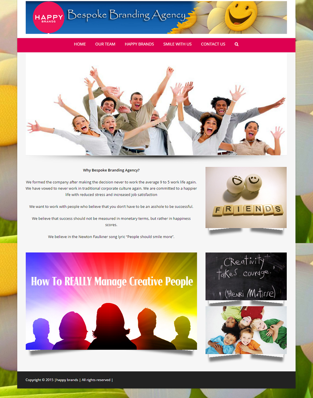 Design Wordpress par Emmanuel Kibet pour Happy Brands | Design #6315936
