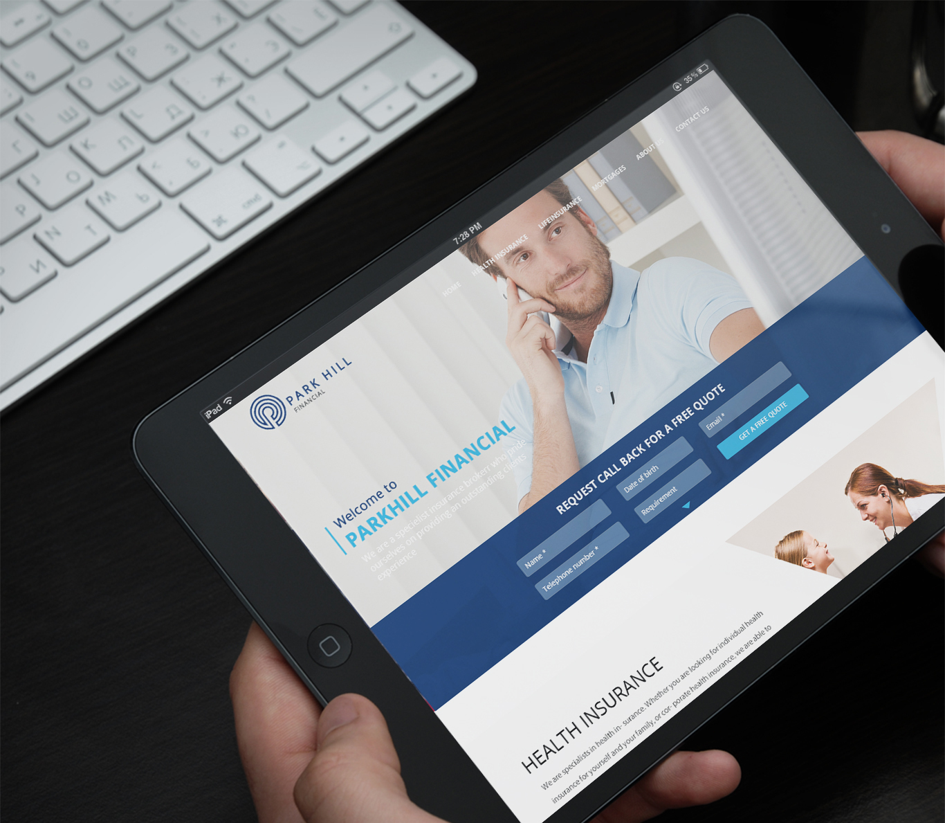 Web Design by fueldesignyard for Park Hill Financial | Design #6311843