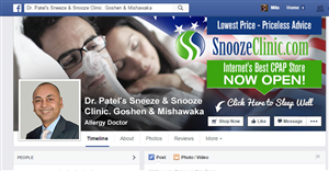A new cover photo for facebook page for our sleep clinic to highlight the launch of eStore