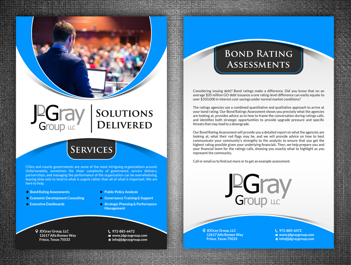 Flyer Design by ESolz Technologies for JDGray Group LLC | Design #6264589