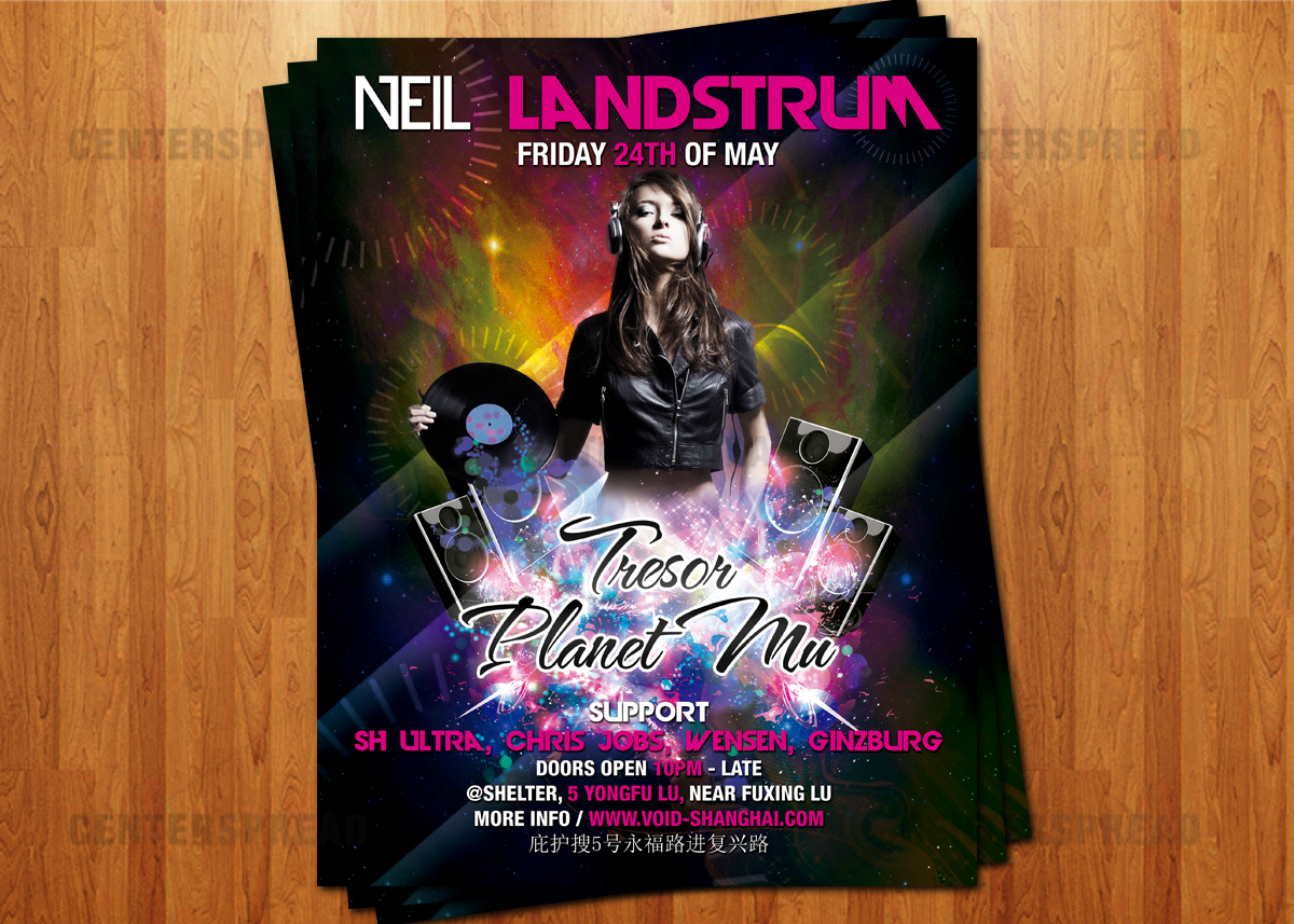 Flyer Design by CENTERSPREAD for Void Shanghai | Design #1674624