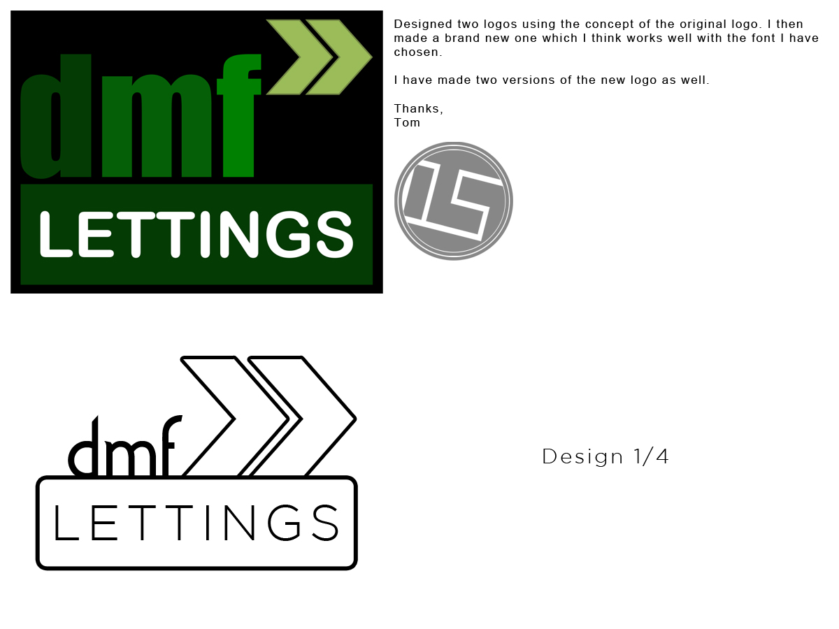 Logo-Design von TGgraphics für DMF SALES & LETTINGS | Design #1658746