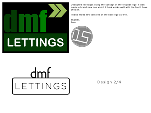 Logo Design by TGgraphics for DMF SALES & LETTINGS | Design: #1658748