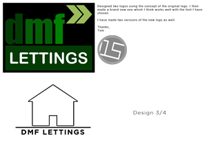 Logo Design by TGgraphics for DMF SALES & LETTINGS | Design: #1658751