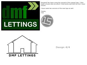 Logo Design by TGgraphics for DMF SALES & LETTINGS | Design: #1658754