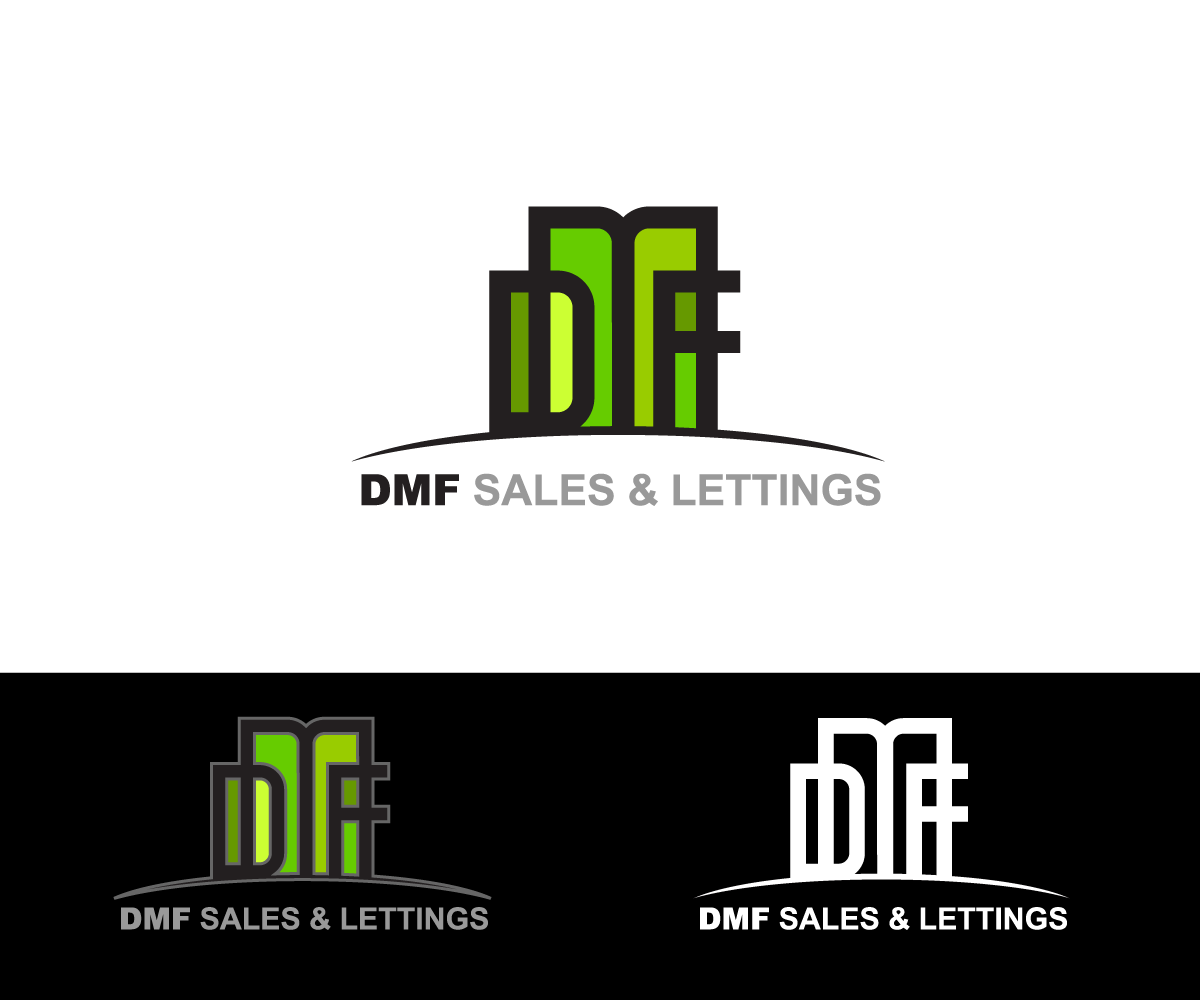 Logo Design by GliderGraphx for DMF SALES & LETTINGS | Design #1659573