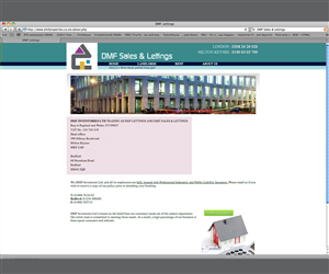 Logo Design by WholeBranding® for DMF SALES & LETTINGS | Design: #1659606