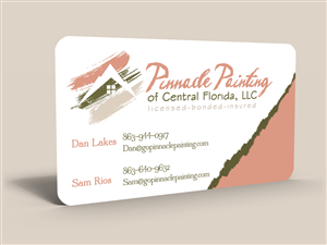 Business Card Design by Hardcore Design for Pinnacle Painting of Central Florida, LLC | Design #6271589