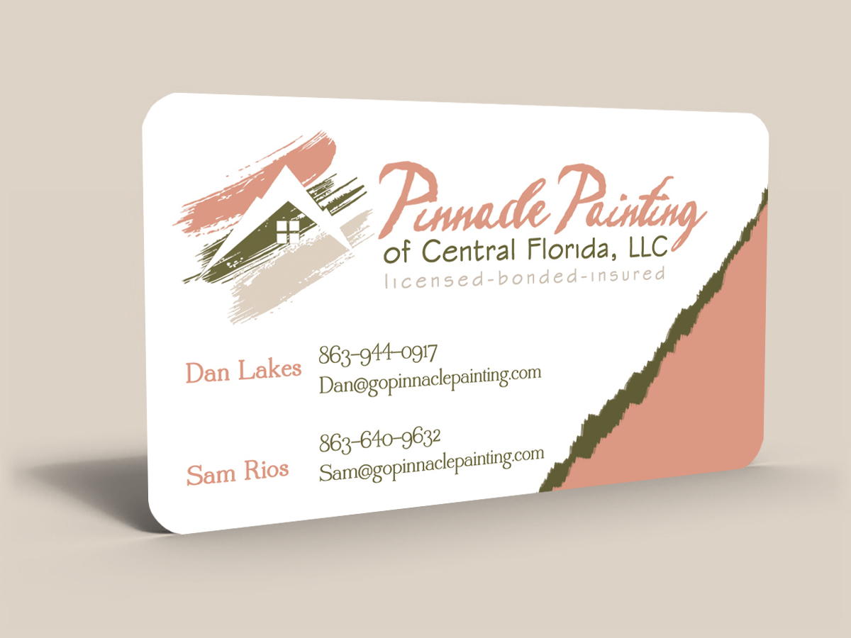 Design de Carte de Visite par Hardcore Design pour Pinnacle Painting of Central Florida, LLC | Design #6271591