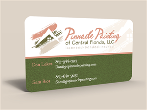 Business Card Design by Hardcore Design for Pinnacle Painting of Central Florida, LLC | Design: #6271754