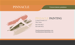 Business Card Design by SKYnet_3D for Pinnacle Painting of Central Florida, LLC | Design #6250101
