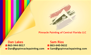 Business Card Design by asdesign for Pinnacle Painting of Central Florida, LLC | Design #6258839