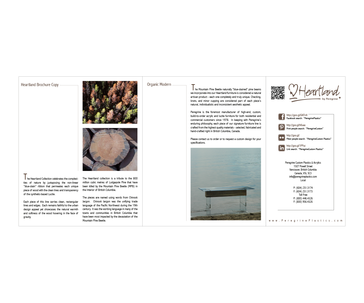Brochure Design by Mahsa Namvar for Peregrine Custom Plastics & Acrylics | Design #1661938