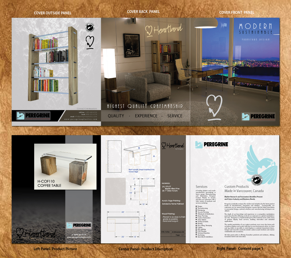 Brochure Design by Sbss for Peregrine Custom Plastics & Acrylics | Design #1664788