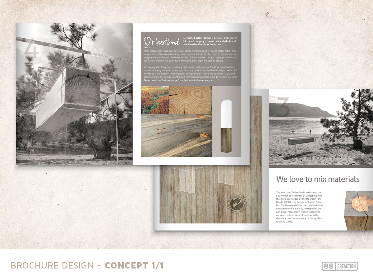 Brochure Design by 88 creaction for Peregrine Custom Plastics & Acrylics | Design #1690460