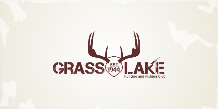 Logo Design by TurtleDesign for Grass Lake Hunting and Fishing Club | Design #2096728