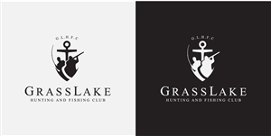 Logo-Design von shonecom für Grass Lake Hunting and Fishing Club | Design: #2166304