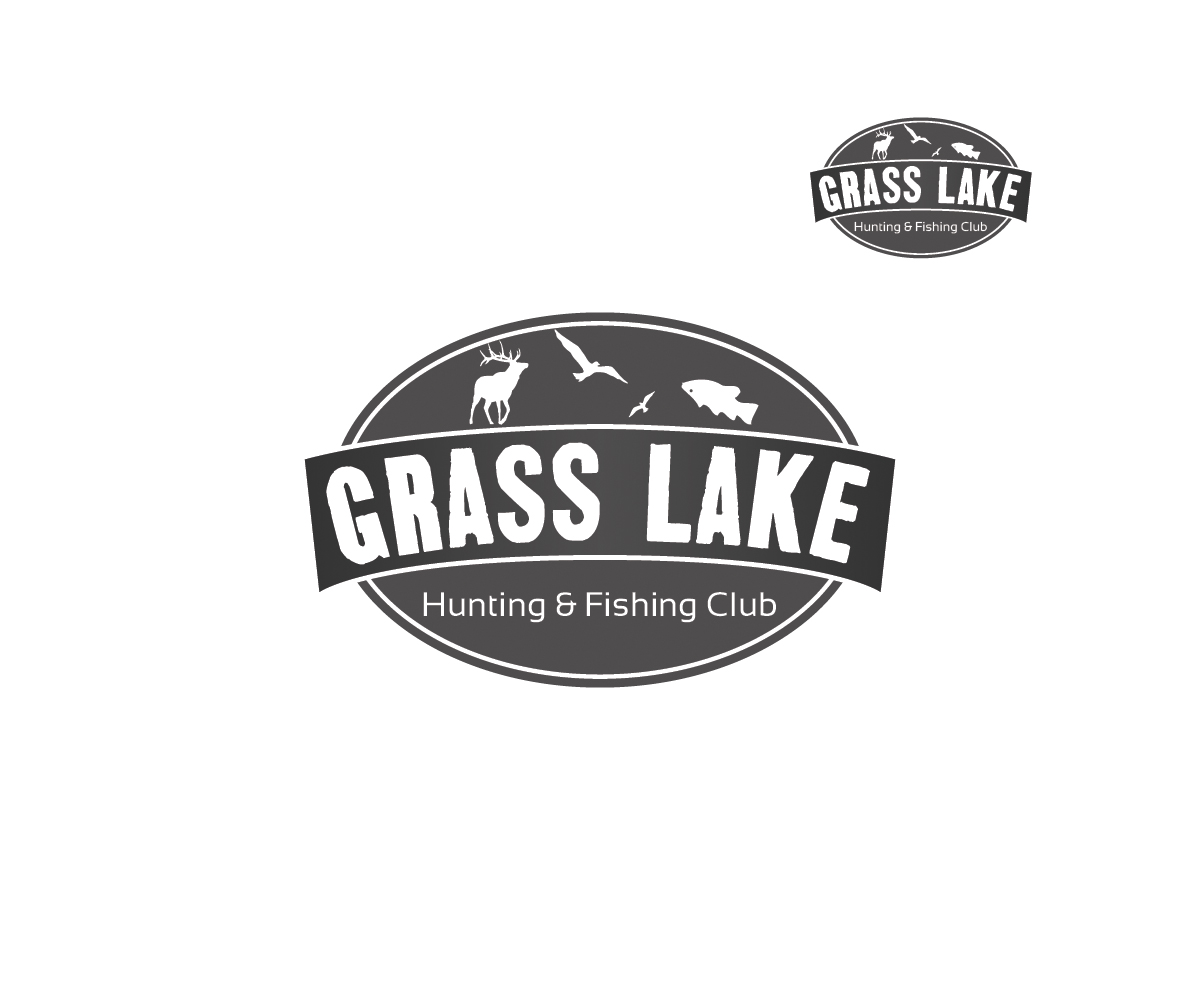 Logo Design by aDesigner for Grass Lake Hunting and Fishing Club | Design #2086221