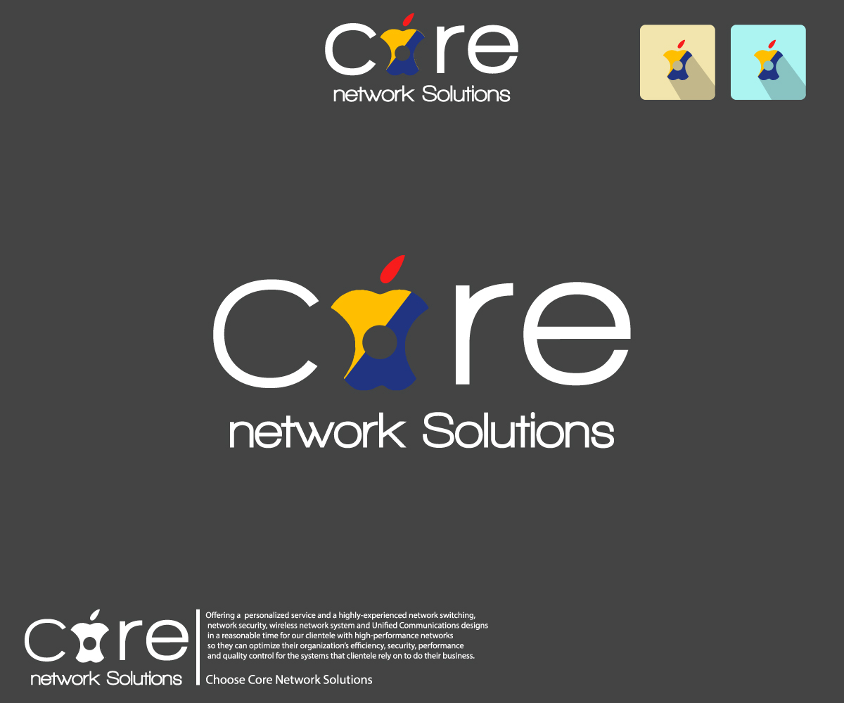 Logo Design by Killer design studio for Core Network Solutions.ca | Design #6263524