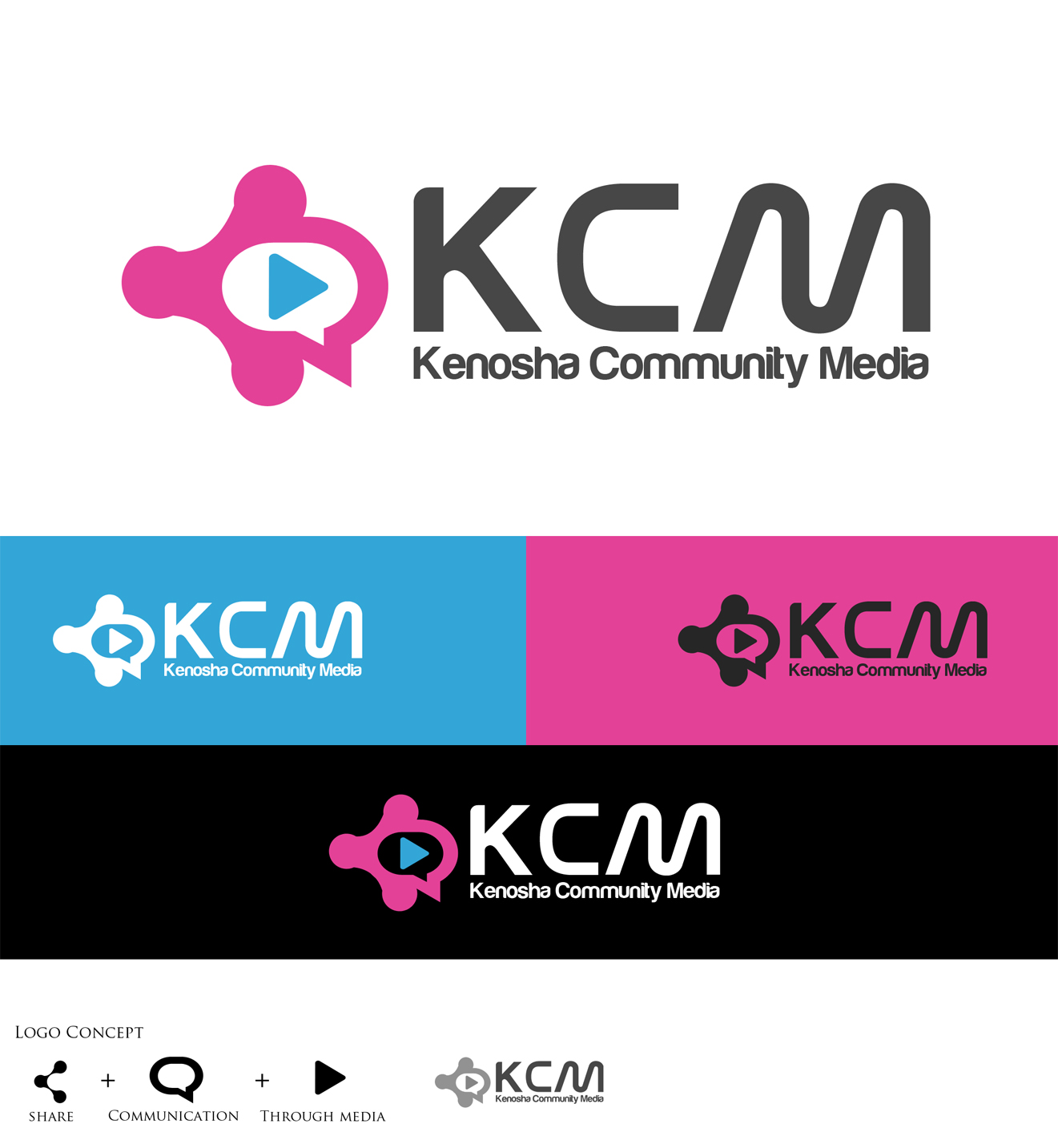Logo Design by Lykos for Kenosha Community Media, Inc. | Design #6311288