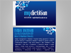 Private Practice Dietitian's Business Card