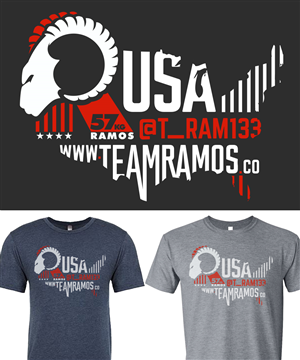 T-shirt Design by Josh Bailey for Team Ramos LLC | Design #6292773
