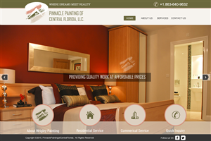 Web Design par harmi_199 pour Pinnacle Painting of Central Florida, LLC | Design : #6307984