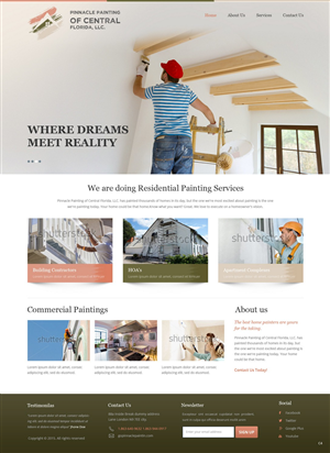 Web Design by pb for Pinnacle Painting of Central Florida, LLC | Design: #6270526