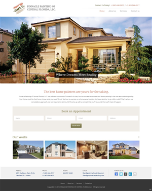 Web Design by pb for Pinnacle Painting of Central Florida, LLC | Design: #6270535
