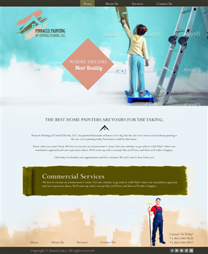 Web Design by Sujit Banerjee for Pinnacle Painting of Central Florida, LLC | Design: #6286290