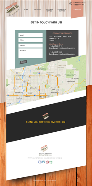Web Design par MOATAZ AZAB pour Pinnacle Painting of Central Florida, LLC | Design : #6347078