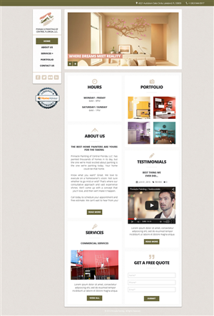 Web Design par Da Miracle pour Pinnacle Painting of Central Florida, LLC | Design : #6327370