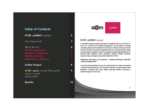 Client Publishing Agency Brochure | Diseño de Brochure por Brigitte Melissa B
