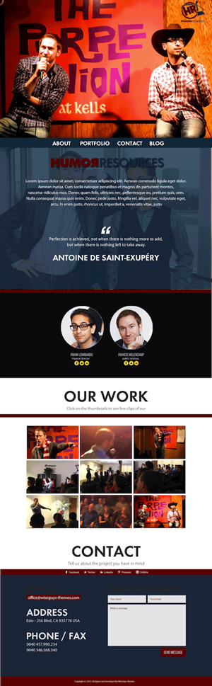 Web Design par schk pour Humor Resources | Design #6296716