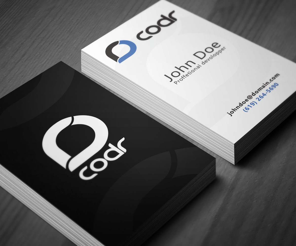 Business Card Design by medhoover for Codr Software | Design #1694376