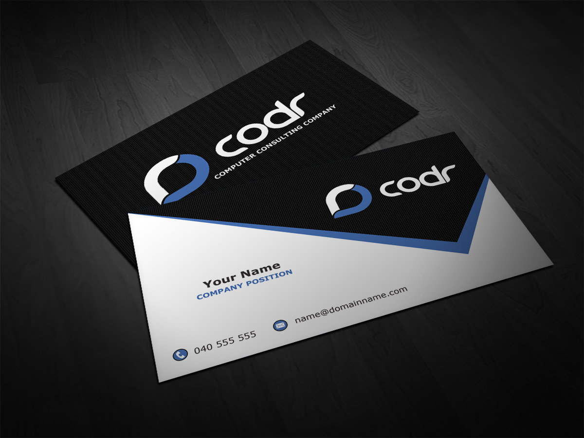 Business Card Design by Cyanide Design for Codr Software | Design #1671872