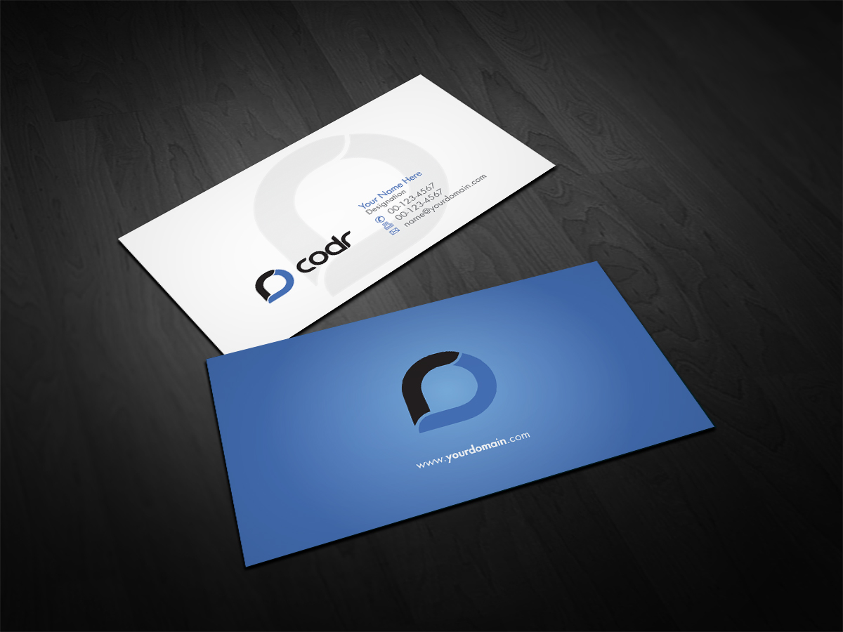 Business Card Design by asimali for Codr Software | Design #1674491