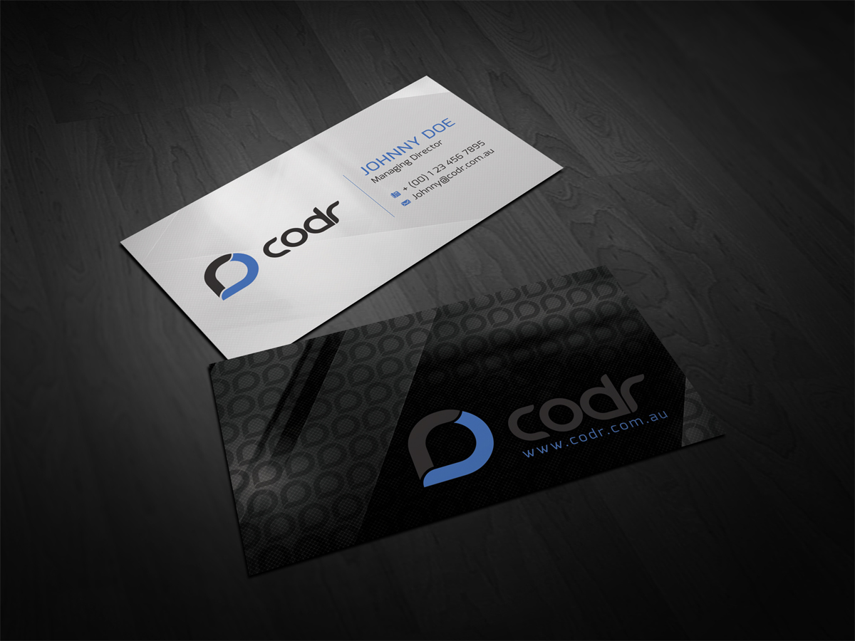Business Card Design by diRtY.EMM for Codr Software | Design #1668610