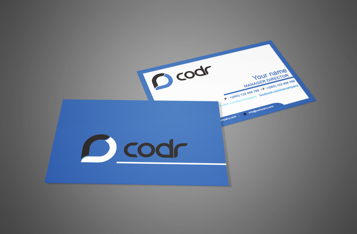 Diseño de Tarjeta de Presentación por athar khan para Codr Software | Diseño #1677291