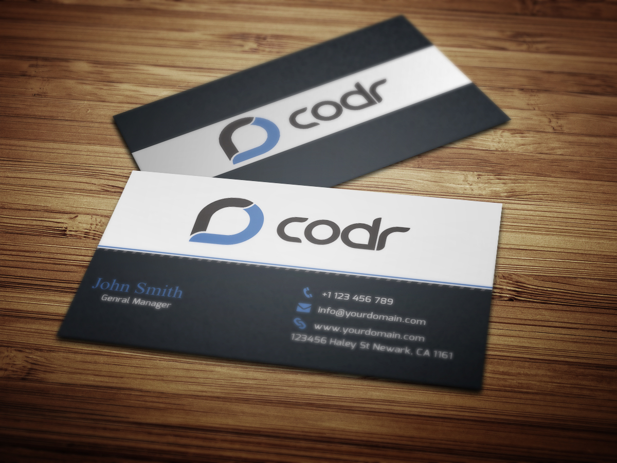 Business Card Design by athar khan for Codr Software | Design #1695473