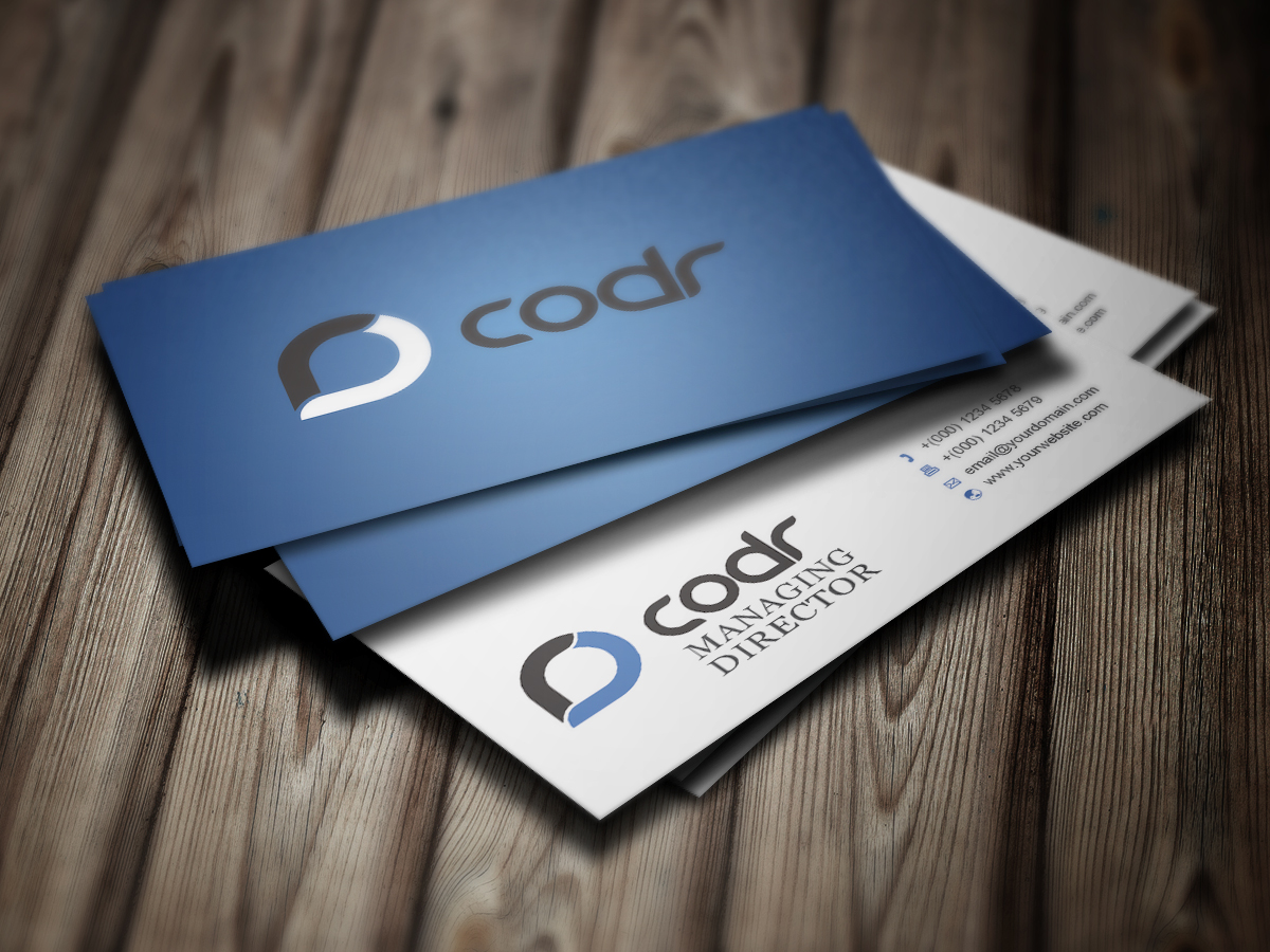 Business Card Design by athar khan for Codr Software | Design #1699793