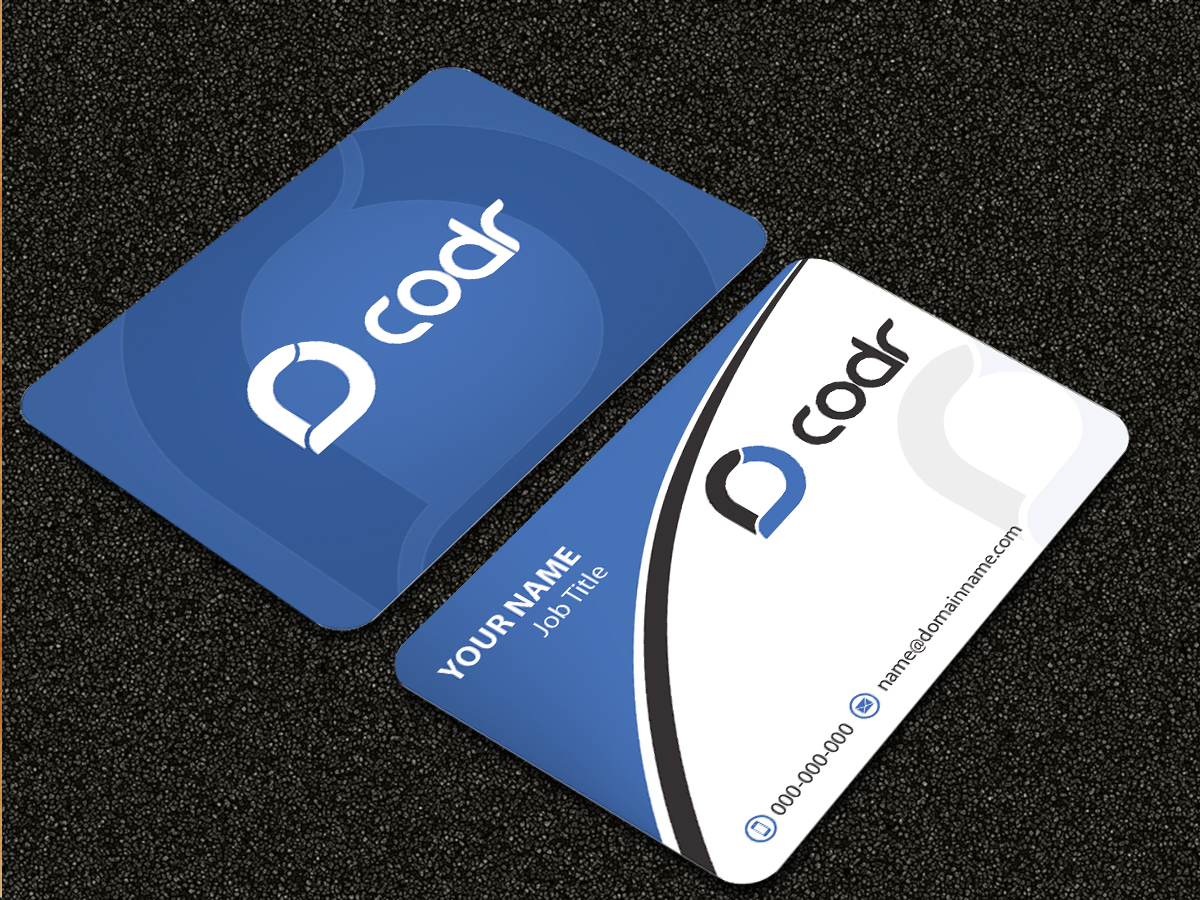 Business Card Design by Sarmishtha Chattopadhyay_loginchange for Codr Software | Design #1672656