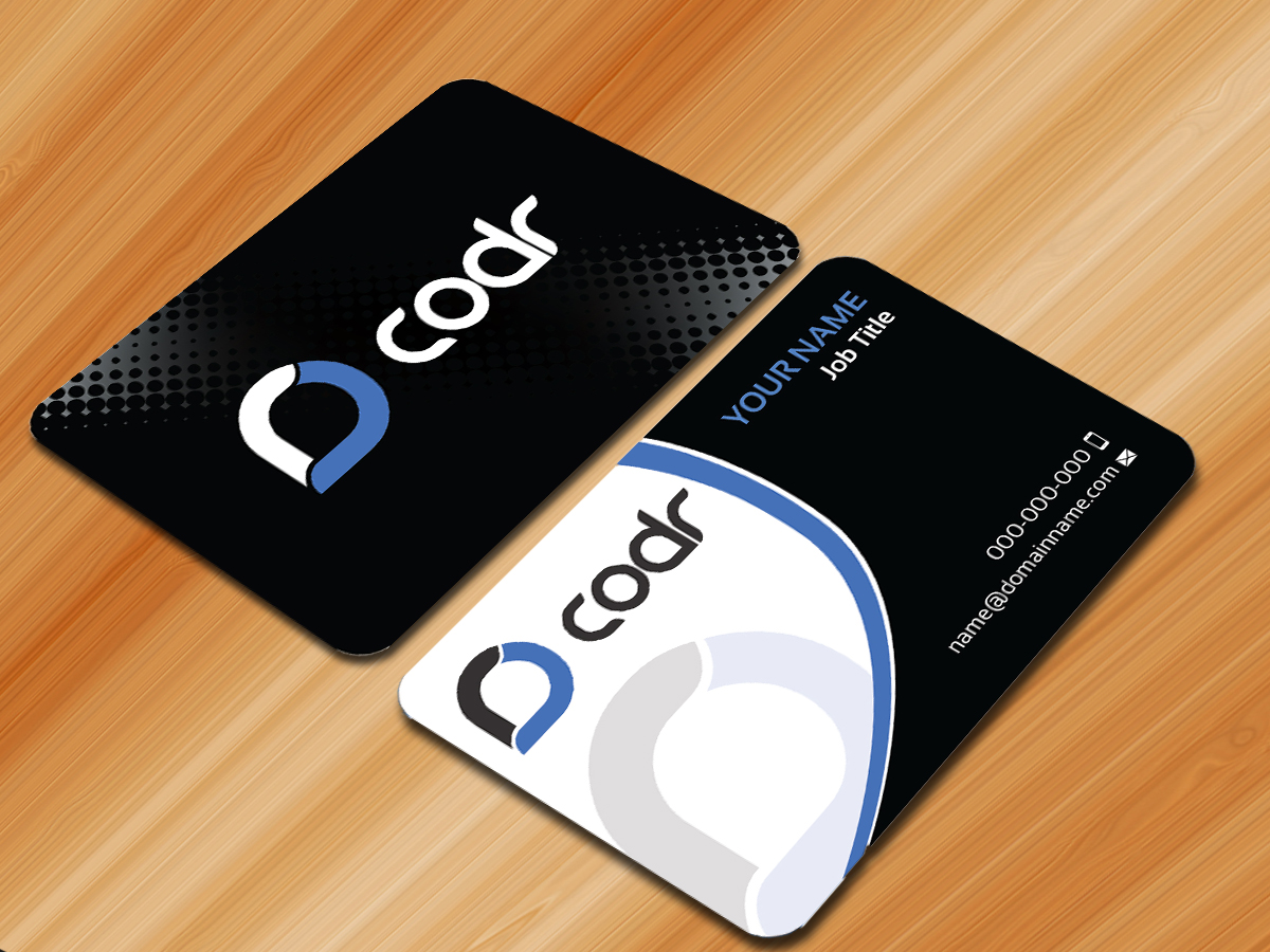 Business Card Design by Sarmishtha Chattopadhyay_loginchange for Codr Software | Design #1707691