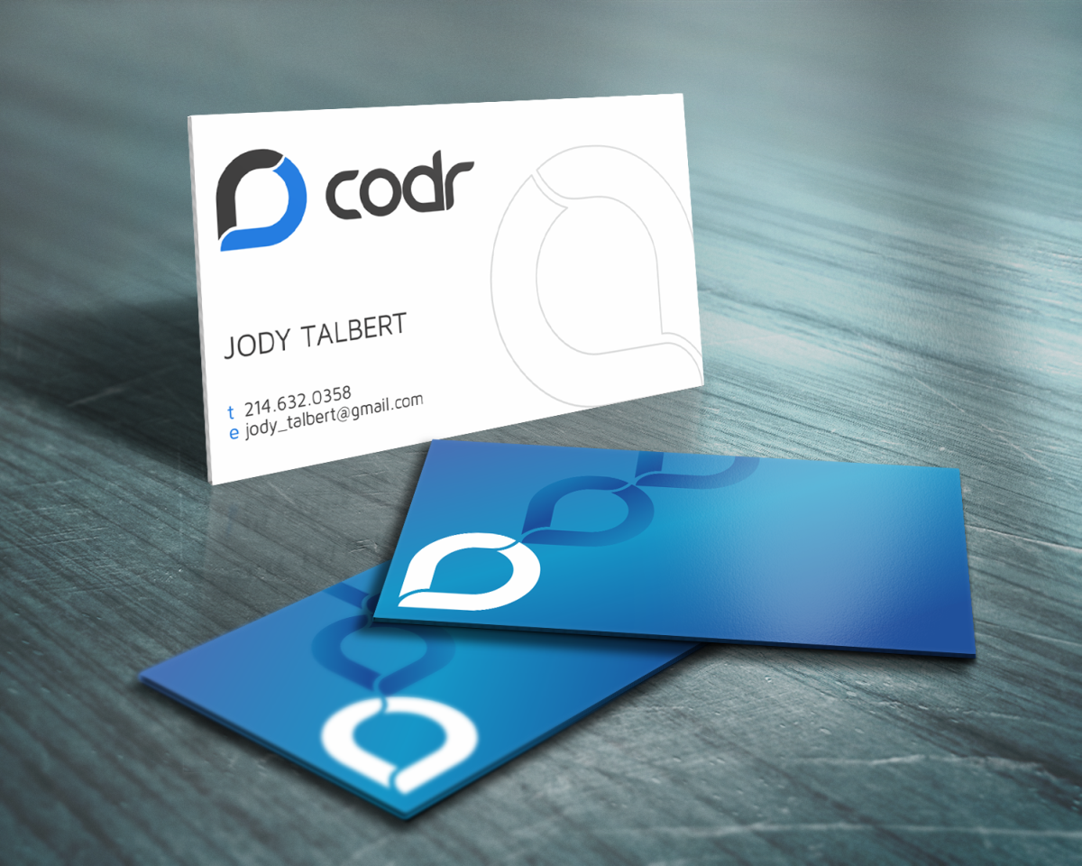 Business Card Design by HYPdesign for Codr Software | Design #1666145