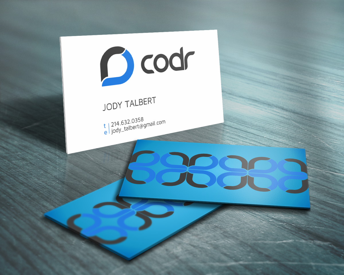 Business Card Design by HYPdesign for Codr Software | Design #1666148