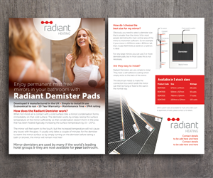 Diseño de Flyer por see why para Radiant Heating Pty Ltd | Diseño: #6287713