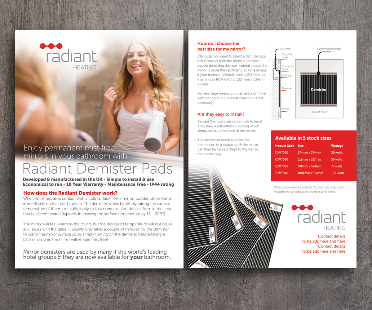 Flyer Design by see why for Radiant Heating Pty Ltd | Design #6290924